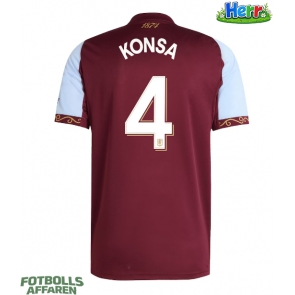 Aston Villa Ezri Konsa #4 Hemmatröja 2025-26 Kortärmad